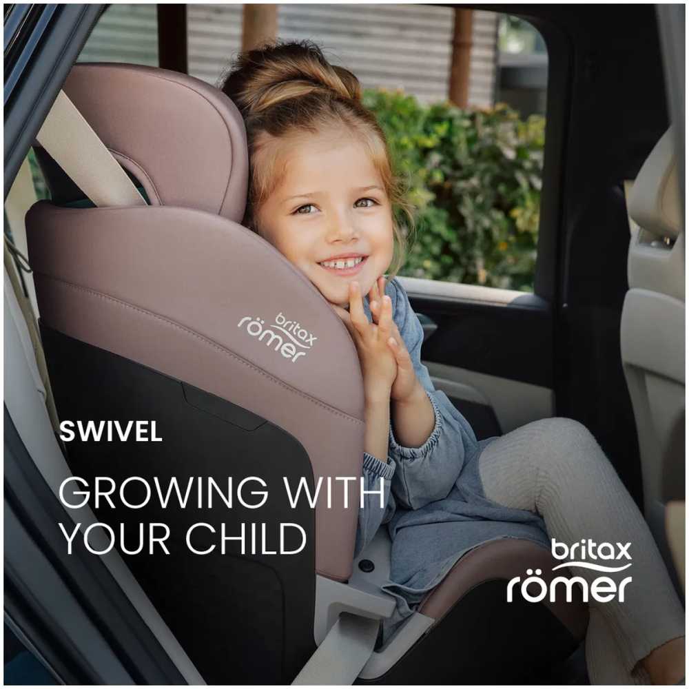 Automobilinė kėdutė BRITAX SWIVEL Select, 40-125cm, Dusty Rose-Automobilinės kėdutės, 0-25 kg-e-vaikas