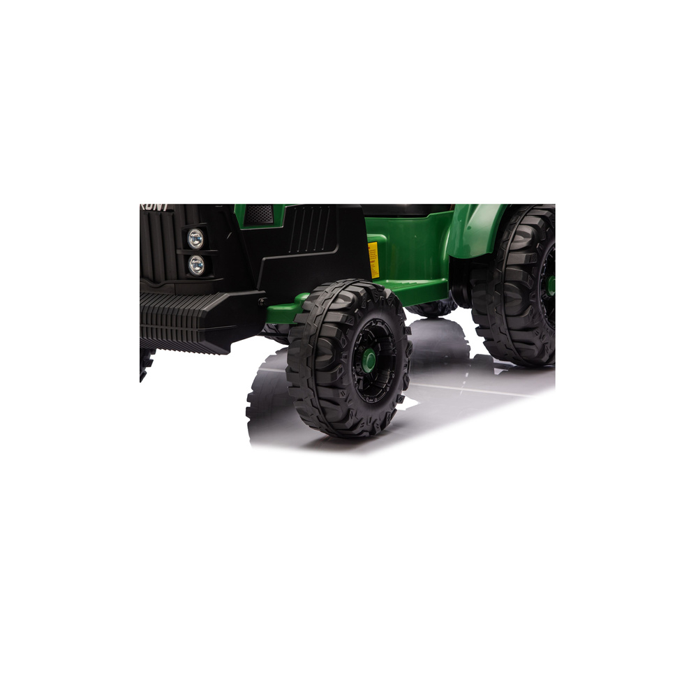 Traktor Na Akumulator CH9959B Z Przyczepą Ciemno Zielony 24V