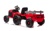 Traktor Na Akumulator CH9959B Z Przyczepą Czerwony 24V