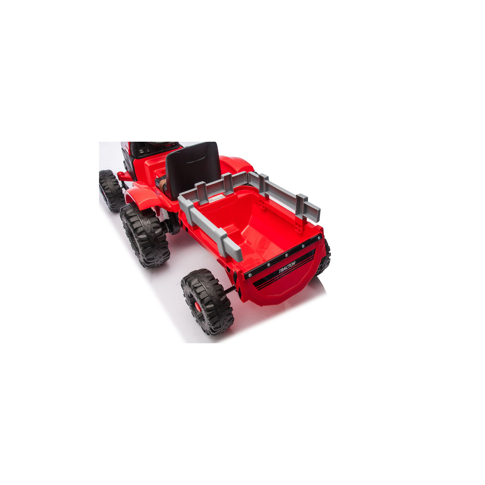 Traktor Na Akumulator CH9959B Z Przyczepą Czerwony 24V