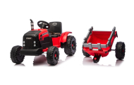 Traktor Na Akumulator CH9959B Z Przyczepą Czerwony 24V