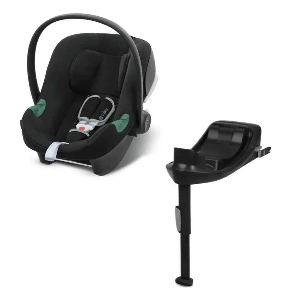 Automobilinė kėdutė Cybex Aton B2 i-Size su baze, 0-13 kg, Black-Automobilinės kėdutės, 0-13 kg-e-vaikas