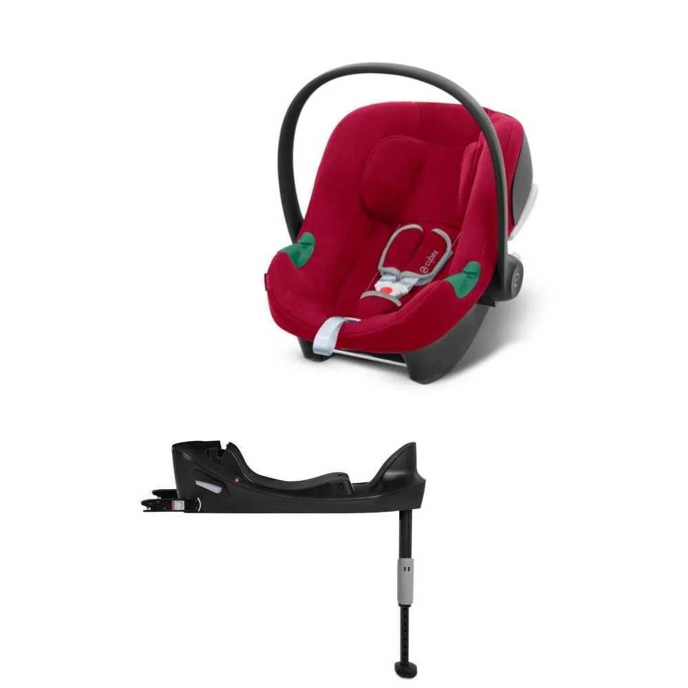 Automobilinė kėdutė Cybex Aton B2 i-Size su baze, 0-13 kg, Red-Automobilinės kėdutės, 0-13 kg-e-vaikas