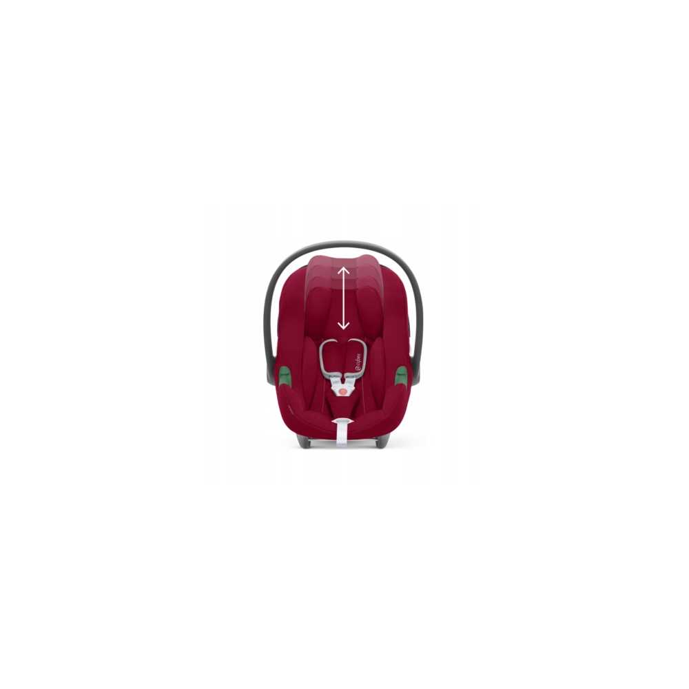 Automobilinė kėdutė Cybex Aton B2 i-Size su baze, 0-13 kg, Red-Automobilinės kėdutės, 0-13 kg-e-vaikas