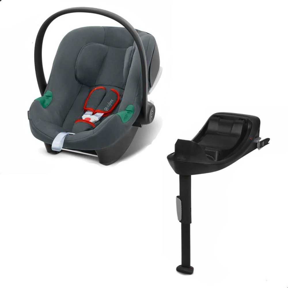 Automobilinė kėdutė Cybex Aton B2 i-Size su baze, 0-13 kg, Grey-Automobilinės kėdutės, 0-13 kg-e-vaikas