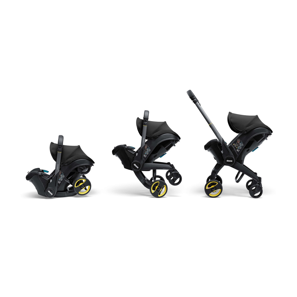 Automobilinė kėdutė - vežimėlis Doona i, 0-13 kg, Nitro Black-Automobilinės kėdutės, 0-13 kg-e-vaikas