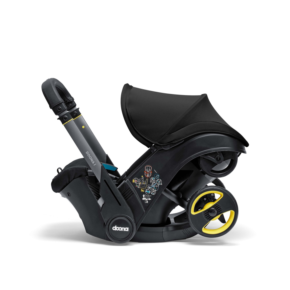 Automobilinė kėdutė - vežimėlis Doona i, 0-13 kg, Nitro Black-Automobilinės kėdutės, 0-13 kg-e-vaikas