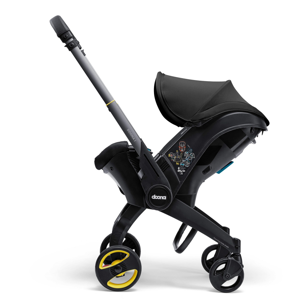 Automobilinė kėdutė - vežimėlis Doona i, 0-13 kg, Nitro Black-Automobilinės kėdutės, 0-13 kg-e-vaikas
