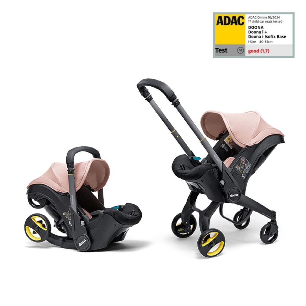 Automobilinė kėdutė - vežimėlis Doona i, 0-13 kg, Blush Pink-Automobilinės kėdutės, 0-13 kg-e-vaikas