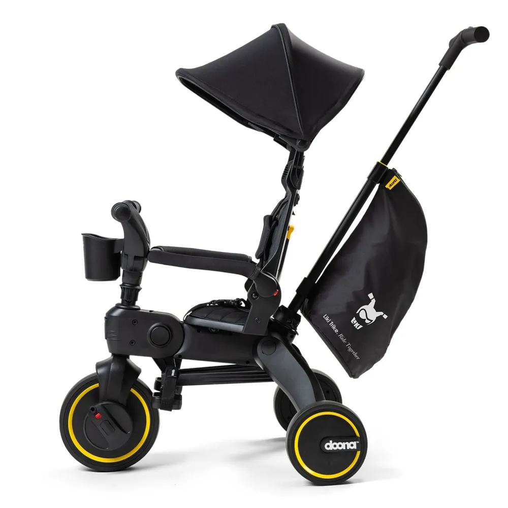 Sulankstomas triratis Doona LIKI S5 5in1, Midnight Edition-Judėjimui, Triratukai vaikams-e-vaikas