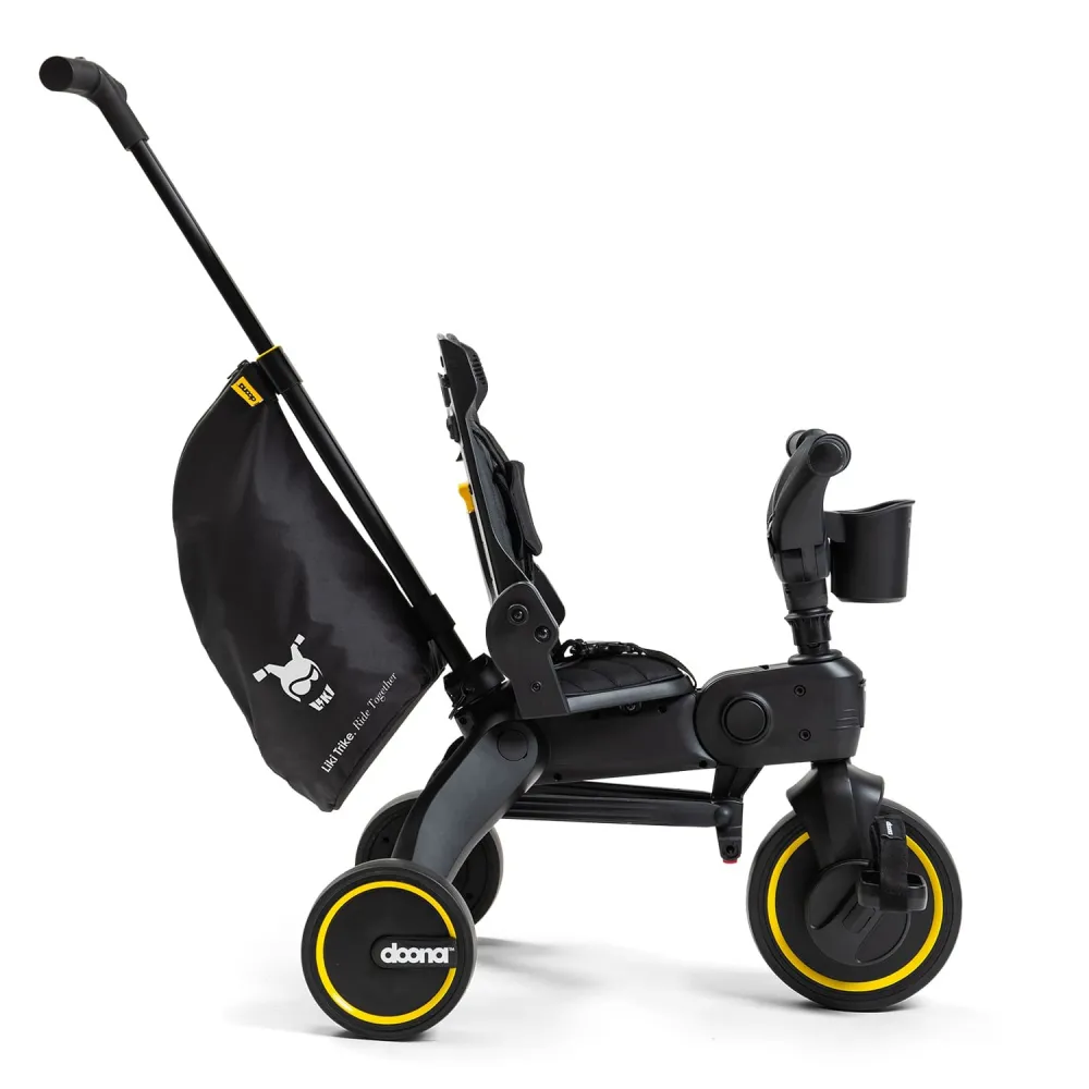 Sulankstomas triratis Doona LIKI S5 5in1, Midnight Edition-Judėjimui, Triratukai vaikams-e-vaikas