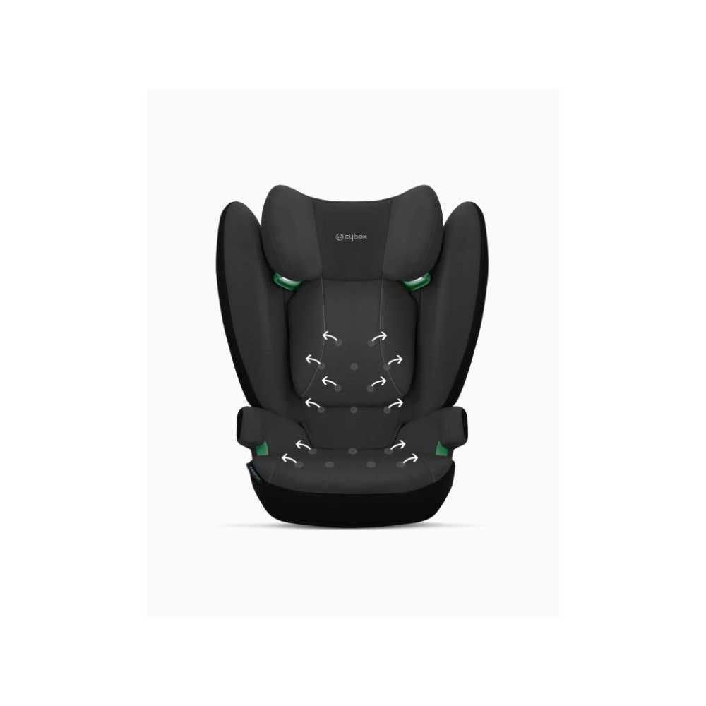 Automobilinė kėdutė Cybex Solution B i-Fix, 100-150cm, Black-Automobilinės kėdutės, 15-36 kg-e-vaikas