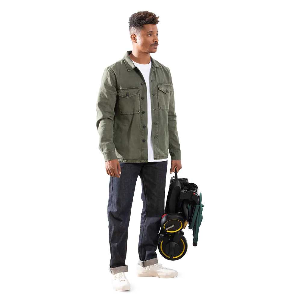 Sulankstomas triratis Doona LIKI S5 5in1, Racing Green-Judėjimui, Triratukai vaikams-e-vaikas