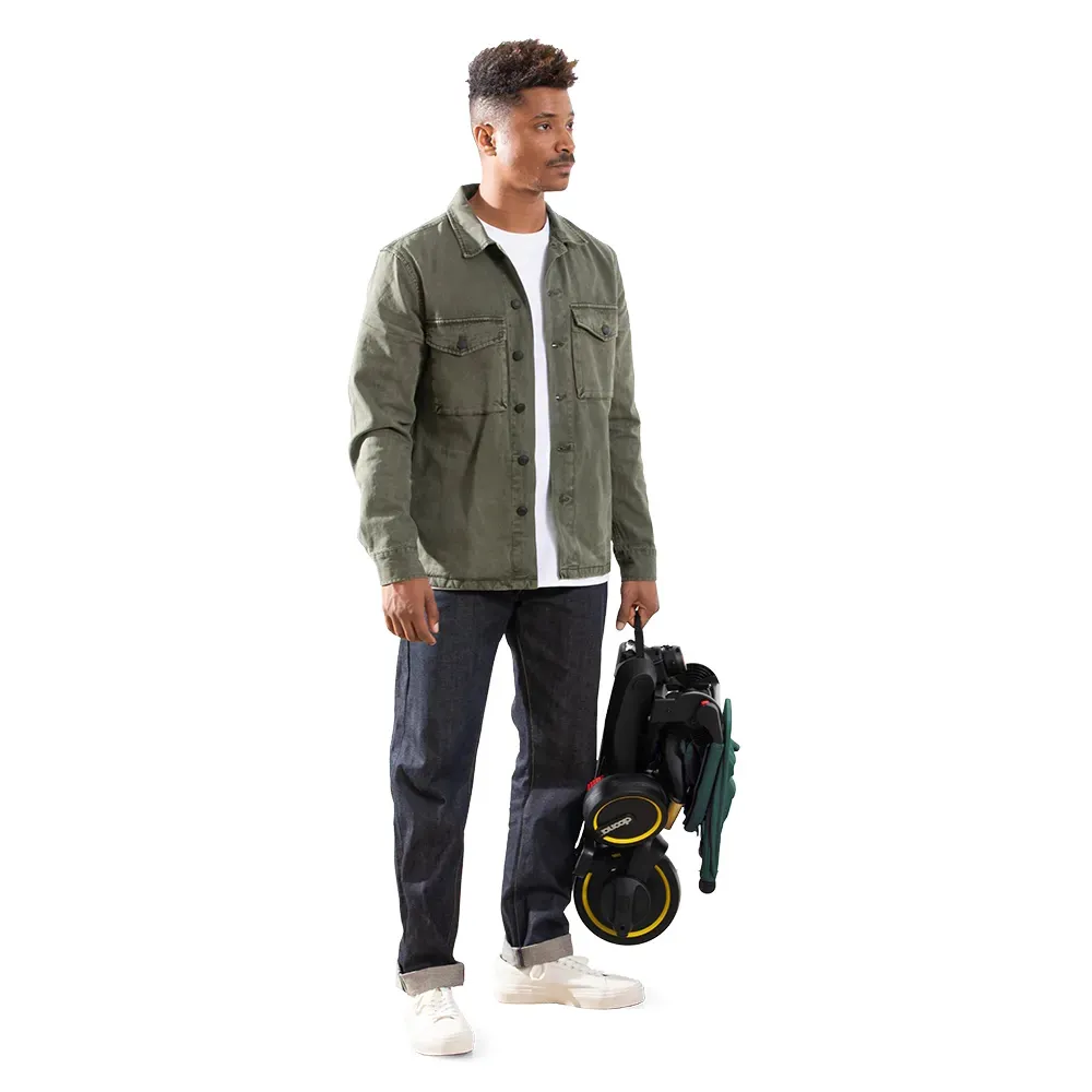 Sulankstomas triratis Doona LIKI S5 5in1, Racing Green-Judėjimui, Triratukai vaikams-e-vaikas