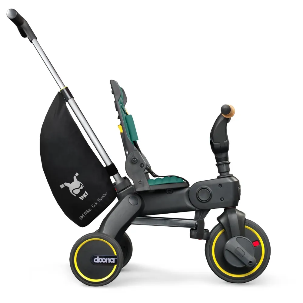 Sulankstomas triratis Doona LIKI S5 5in1, Racing Green-Judėjimui, Triratukai vaikams-e-vaikas