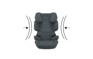 Automobilinė kėdutė Cybex Solution X i-Fix, 100-150cm, Grey-Automobilinės kėdutės, 15-36 kg-e-vaikas