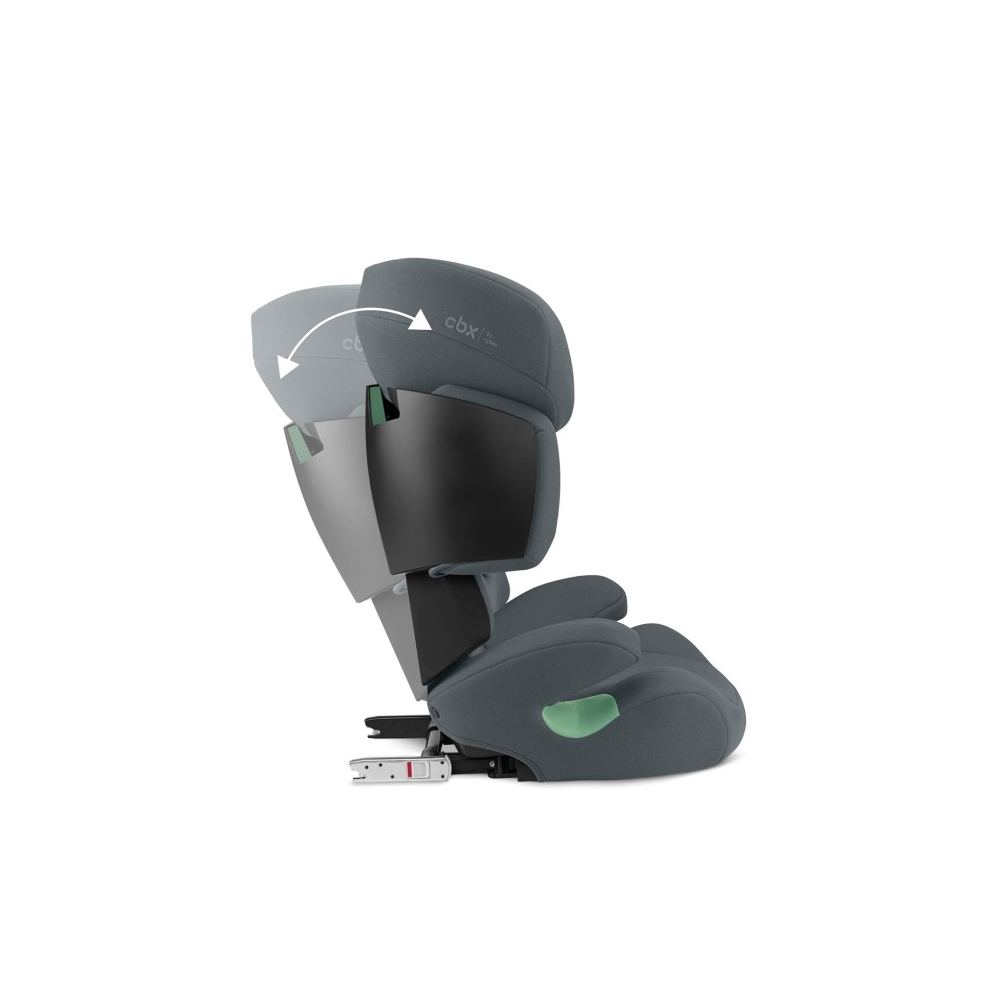 Automobilinė kėdutė Cybex Solution X i-Fix, 100-150cm, Grey-Automobilinės kėdutės, 15-36 kg-e-vaikas