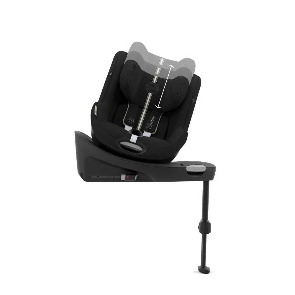 Automobilinė kėdutė Cybex SIRONA G I-SIZE PLUS, 0-18 kg, Moon Black-Automobilinės kėdutės, 0-18 kg-e-vaikas