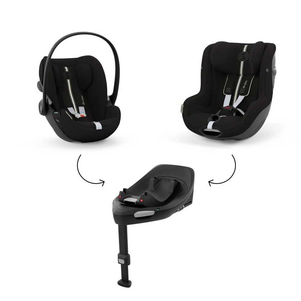 Automobilinė kėdutė Cybex SIRONA G I-SIZE PLUS, 0-18 kg, Moon Black-Automobilinės kėdutės, 0-18 kg-e-vaikas