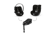 Automobilinė kėdutė Cybex SIRONA G I-SIZE PLUS, 0-18 kg, Moon Black-Automobilinės kėdutės, 0-18 kg-e-vaikas