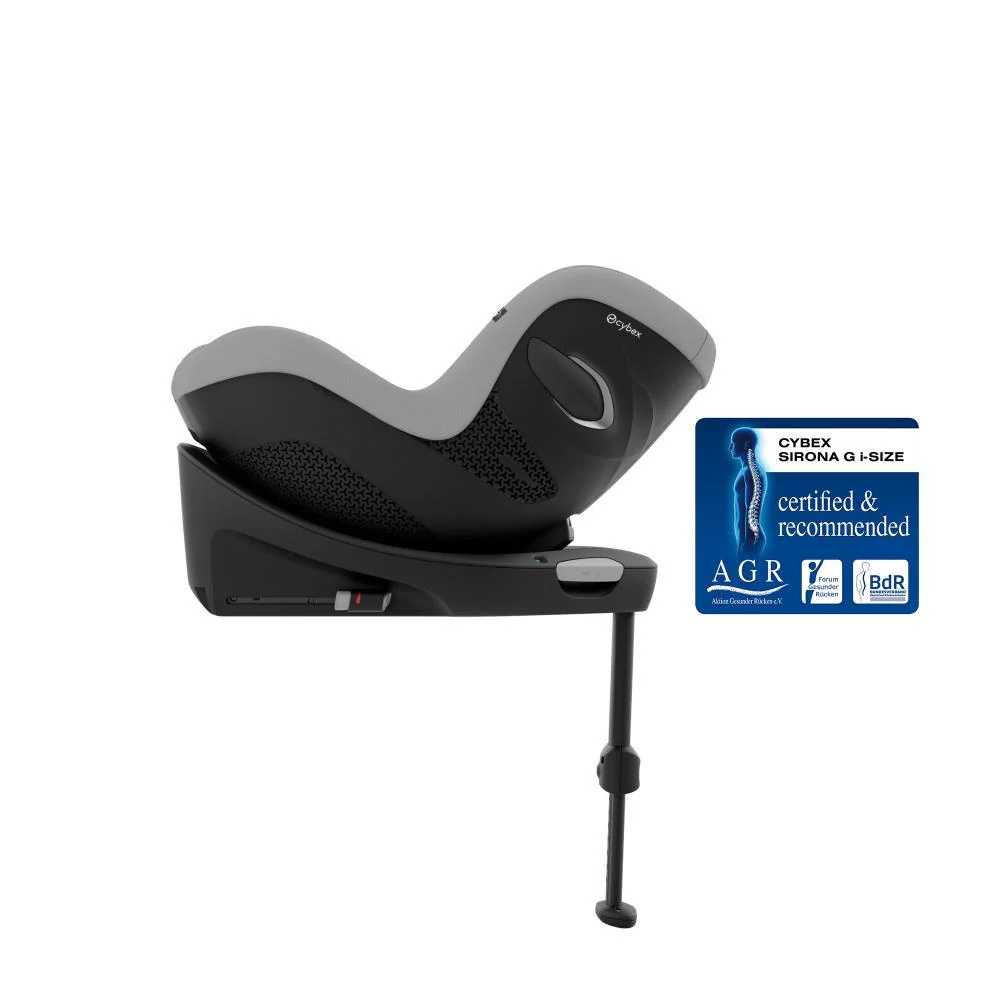 Automobilinė kėdutė Cybex SIRONA G I-SIZE PLUS, 0-18 kg, Stone Grey-Automobilinės kėdutės, 0-18 kg-e-vaikas