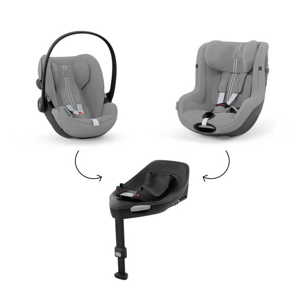 Automobilinė kėdutė Cybex SIRONA G I-SIZE PLUS, 0-18 kg, Stone Grey-Automobilinės kėdutės, 0-18 kg-e-vaikas