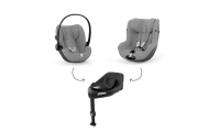 Automobilinė kėdutė Cybex SIRONA G I-SIZE PLUS, 0-18 kg, Stone Grey-Automobilinės kėdutės, 0-18 kg-e-vaikas
