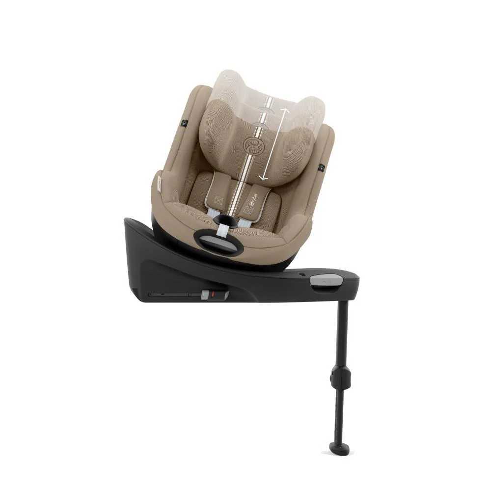 Automobilinė kėdutė Cybex SIRONA G I-SIZE PLUS, 0-18 kg, Almond Beige-Automobilinės kėdutės, 0-18 kg-e-vaikas