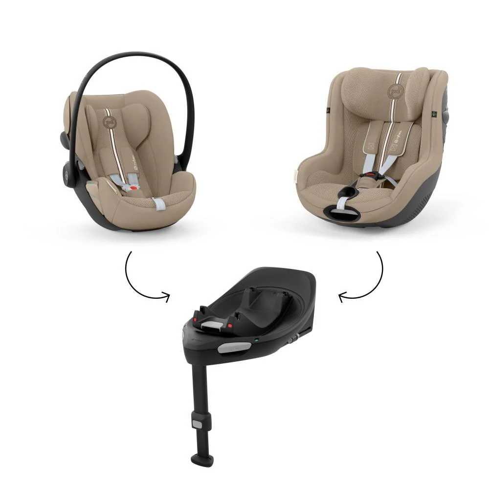 Automobilinė kėdutė Cybex SIRONA G I-SIZE PLUS, 0-18 kg, Almond Beige-Automobilinės kėdutės, 0-18 kg-e-vaikas