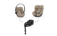 Automobilinė kėdutė Cybex SIRONA G I-SIZE PLUS, 0-18 kg, Almond Beige-Automobilinės kėdutės, 0-18 kg-e-vaikas