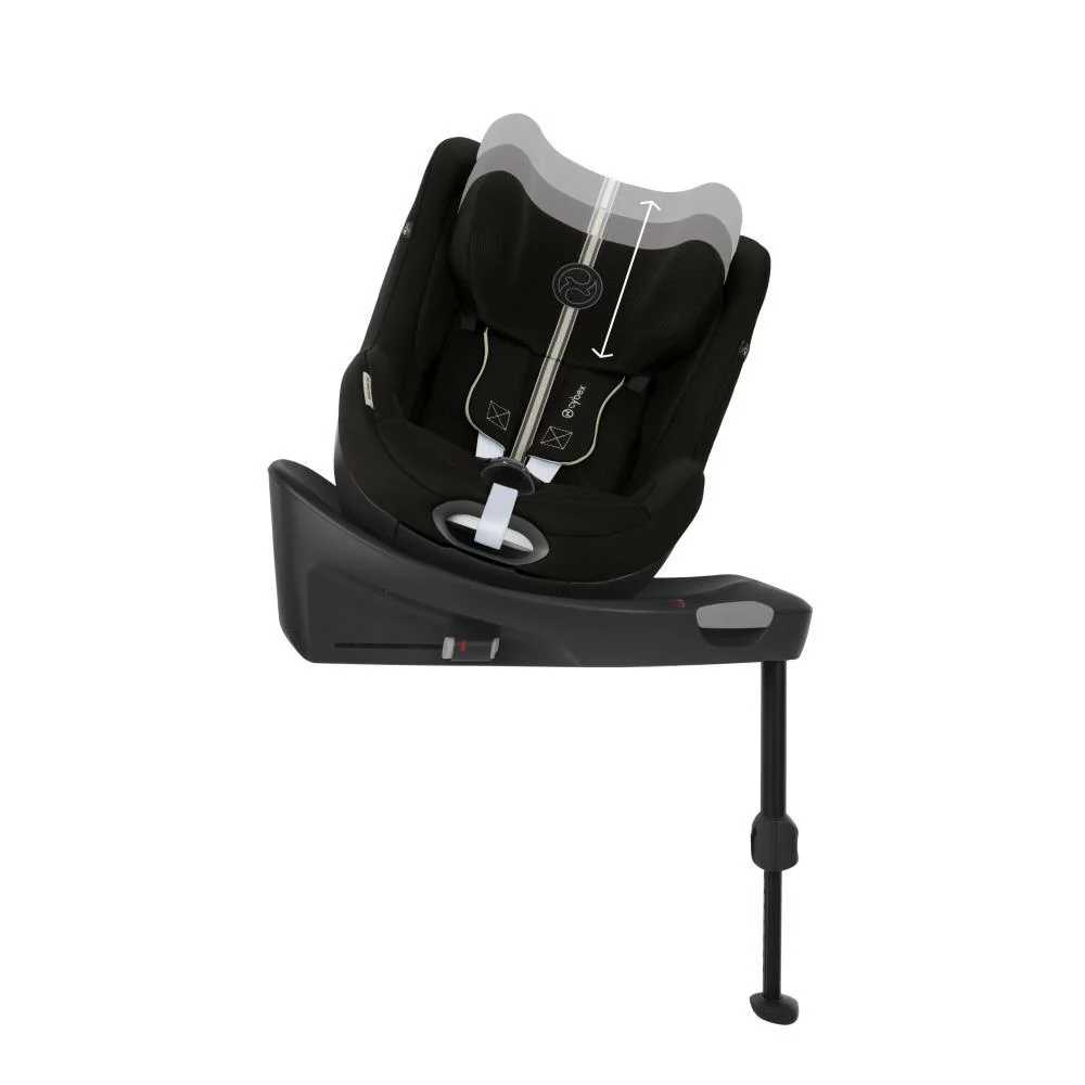 Automobilinė kėdutė Cybex SIRONA Gi I-SIZE PLUS, 0-18 kg, Moon Black-Automobilinės kėdutės, 0-18 kg-e-vaikas