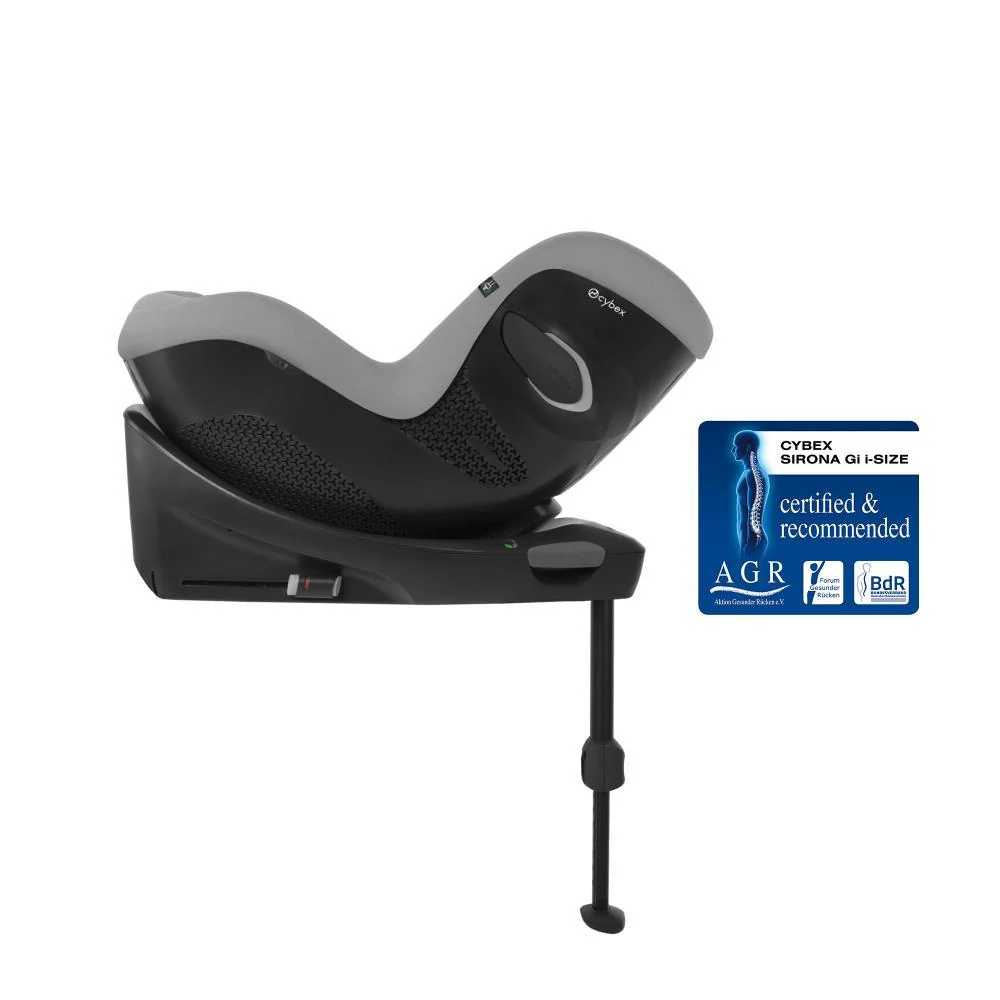 Automobilinė kėdutė Cybex SIRONA Gi I-SIZE PLUS, 0-18 kg, Stone Grey-Automobilinės kėdutės, 0-18 kg-e-vaikas