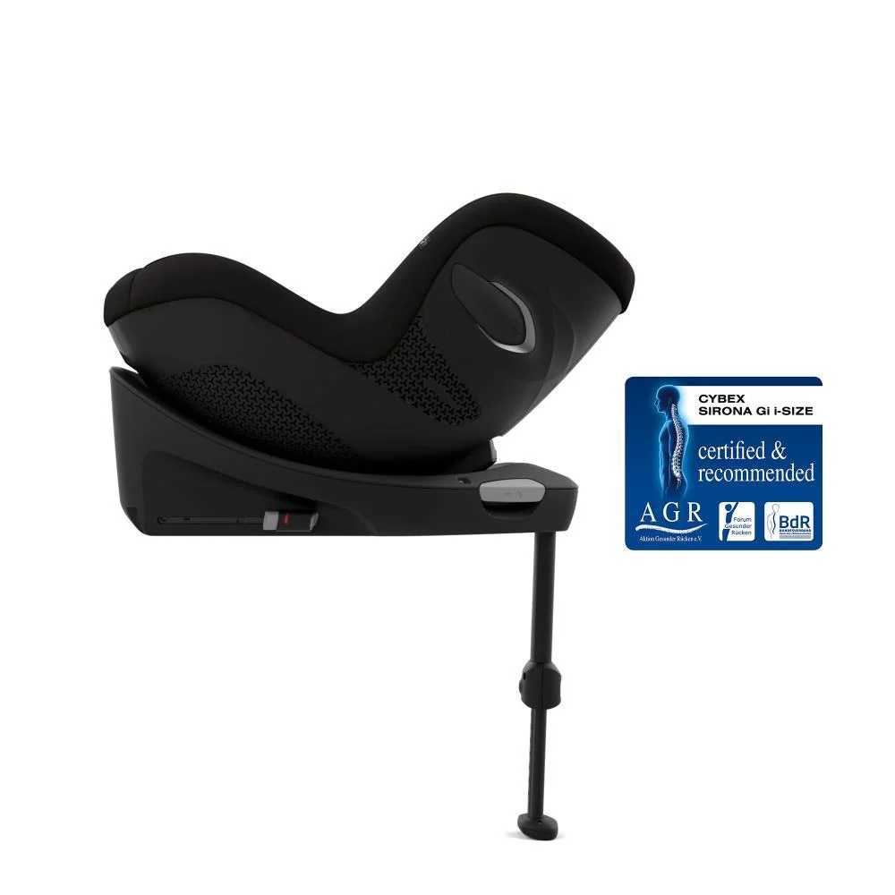 Automobilinė kėdutė Cybex SIRONA Gi I-SIZE su įdėklu, 0-18 kg, Magic Black-Automobilinės kėdutės, 0-18 kg-e-vaikas