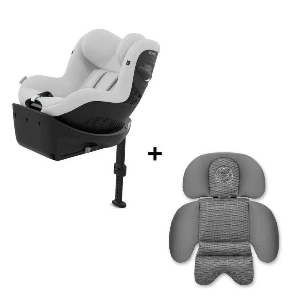 Automobilinė kėdutė Cybex SIRONA Gi I-SIZE su įdėklu, 0-18 kg, Fog Grey-Automobilinės kėdutės, 0-18 kg-e-vaikas