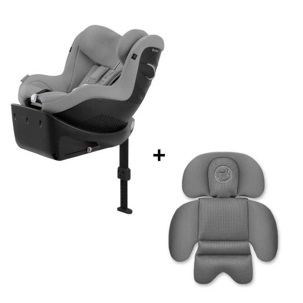 Automobilinė kėdutė Cybex SIRONA Gi I-SIZE Plus su įdėklu, 0-18 kg, Stone Grey-Automobilinės kėdutės, 0-18 kg-e-vaikas