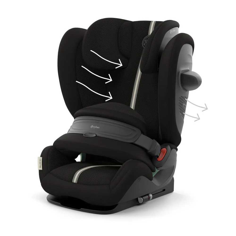 Automobilinė kėdutė Cybex PALLAS G3 I-SIZE Plus, 76-150cm, Moon Black-Automobilinės kėdutės, 9-36 kg-e-vaikas