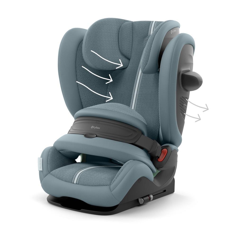 Automobilinė kėdutė Cybex PALLAS G3 I-SIZE Plus, 76-150cm, Stormy Blue-Automobilinės kėdutės, 9-36 kg-e-vaikas