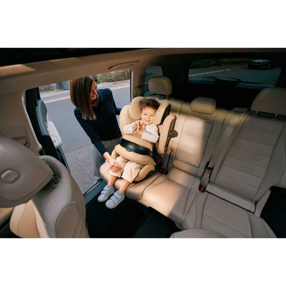 Automobilinė kėdutė Cybex PALLAS G3 I-SIZE Plus, 76-150cm, Almond Beige-Automobilinės kėdutės, 9-36 kg-e-vaikas
