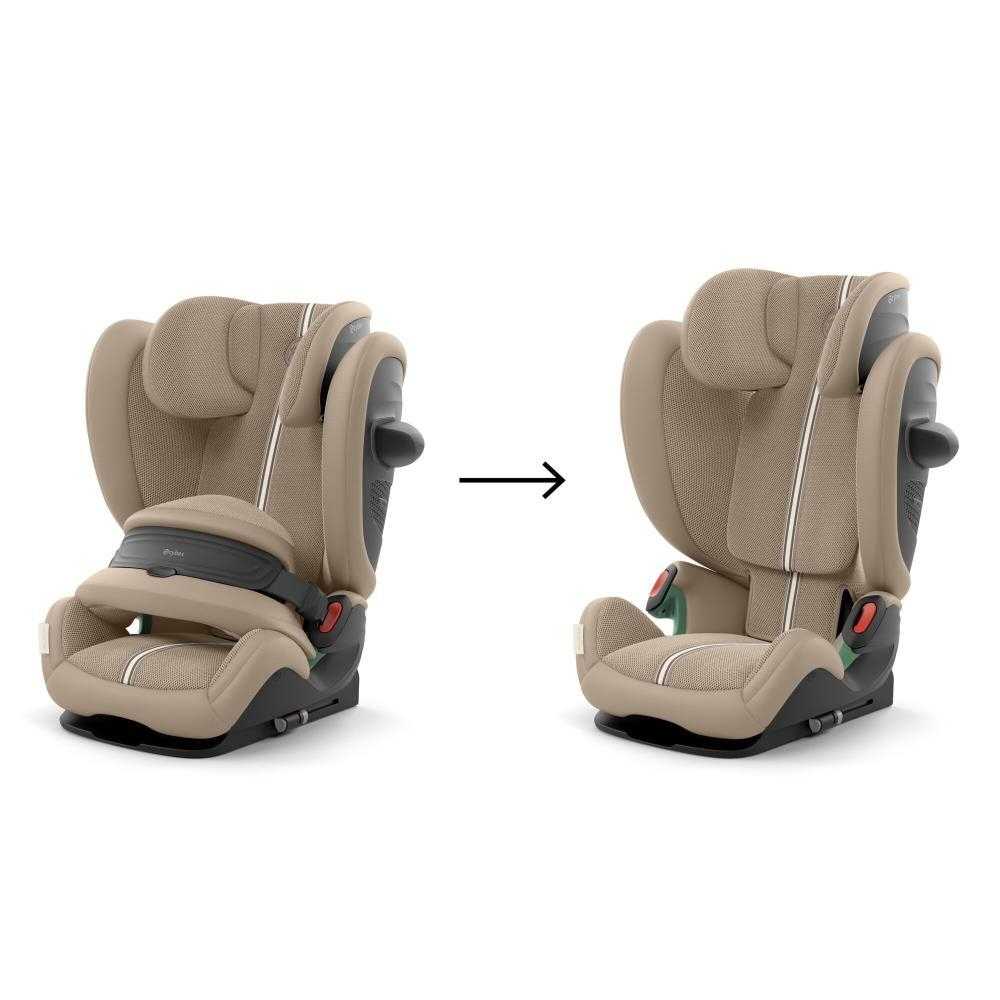 Automobilinė kėdutė Cybex PALLAS G3 I-SIZE Plus, 76-150cm, Almond Beige-Automobilinės kėdutės, 9-36 kg-e-vaikas