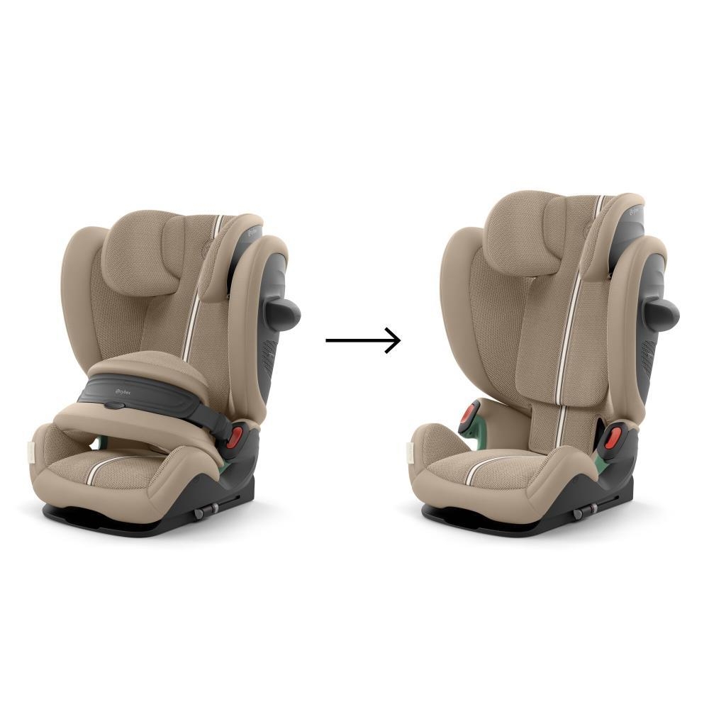 Automobilinė kėdutė Cybex PALLAS G3 I-SIZE Plus, 76-150cm, Almond Beige-Automobilinės kėdutės, 9-36 kg-e-vaikas