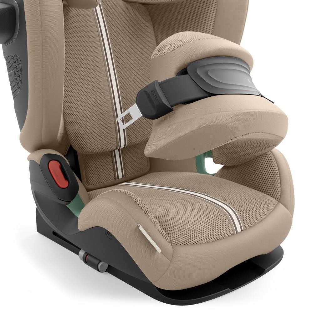 Automobilinė kėdutė Cybex PALLAS G3 I-SIZE Plus, 76-150cm, Almond Beige-Automobilinės kėdutės, 9-36 kg-e-vaikas