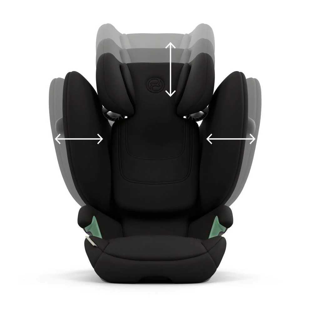 Automobilinė kėdutė Cybex SOLUTION G2 i-Fix, 100-150cm, Magic Black-Automobilinės kėdutės, 15-36 kg-e-vaikas