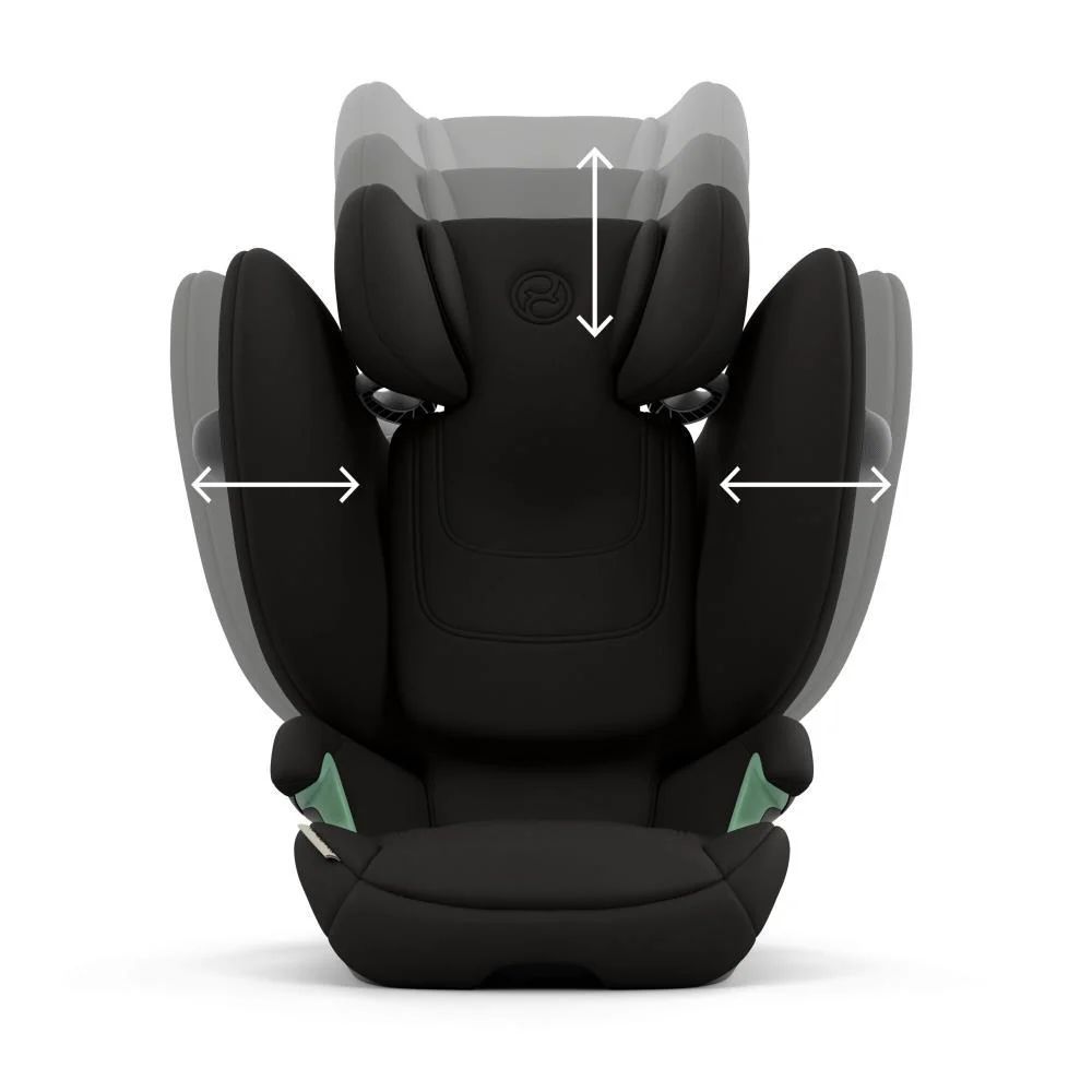 Automobilinė kėdutė Cybex SOLUTION G2 i-Fix, 100-150cm, Magic Black-Automobilinės kėdutės, 15-36 kg-e-vaikas