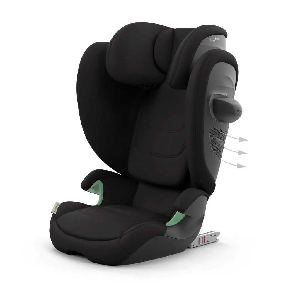 Automobilinė kėdutė Cybex SOLUTION G2 i-Fix, 100-150cm, Magic Black-Automobilinės kėdutės, 15-36 kg-e-vaikas