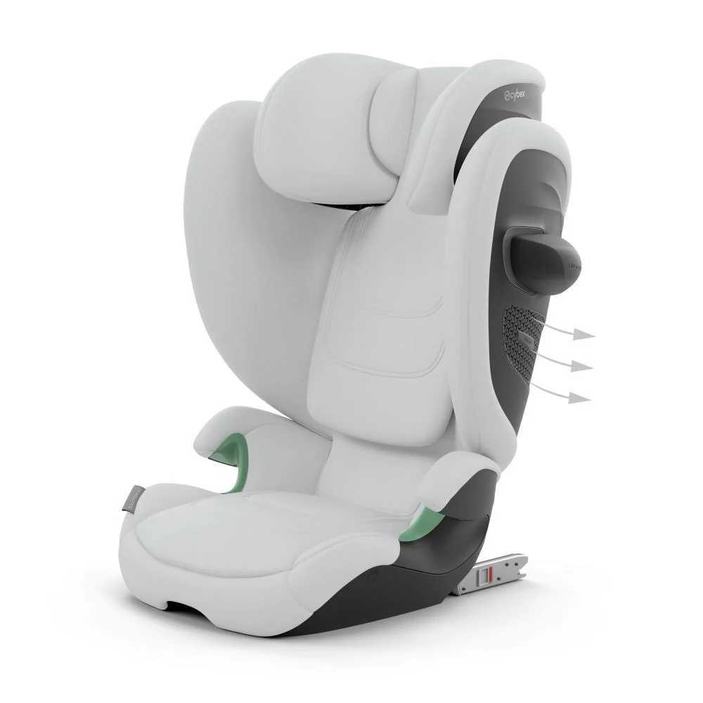 Automobilinė kėdutė Cybex SOLUTION G2 i-Fix, 100-150cm, Fog Grey-Automobilinės kėdutės, 15-36 kg-e-vaikas