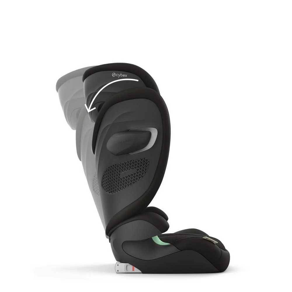 Automobilinė kėdutė Cybex SOLUTION G2 i-Fix Plus, 100-150cm, Moon Black-Automobilinės kėdutės, 15-36 kg-e-vaikas