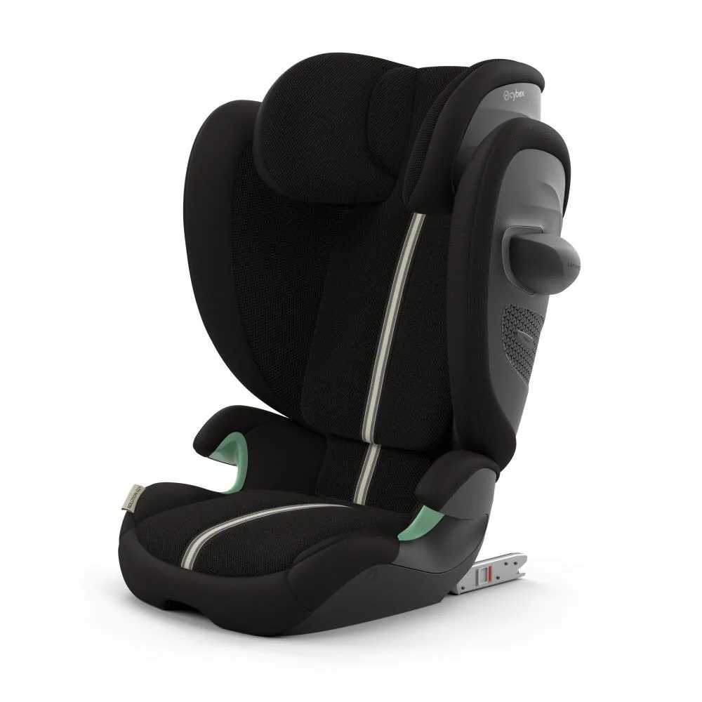 Automobilinė kėdutė Cybex SOLUTION G2 i-Fix Plus, 100-150cm, Moon Black-Automobilinės kėdutės, 15-36 kg-e-vaikas