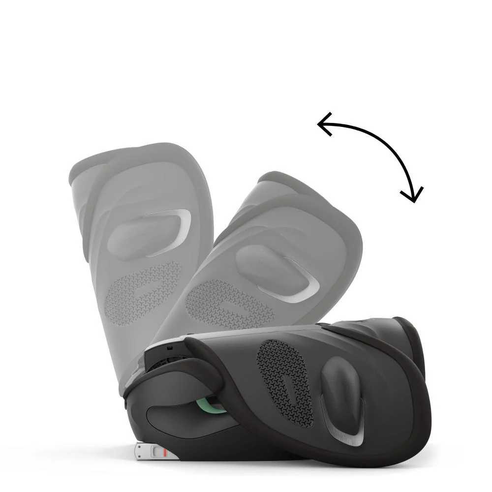 Automobilinė kėdutė Cybex SOLUTION G2 i-Fix Plus, 100-150cm, Moon Black-Automobilinės kėdutės, 15-36 kg-e-vaikas