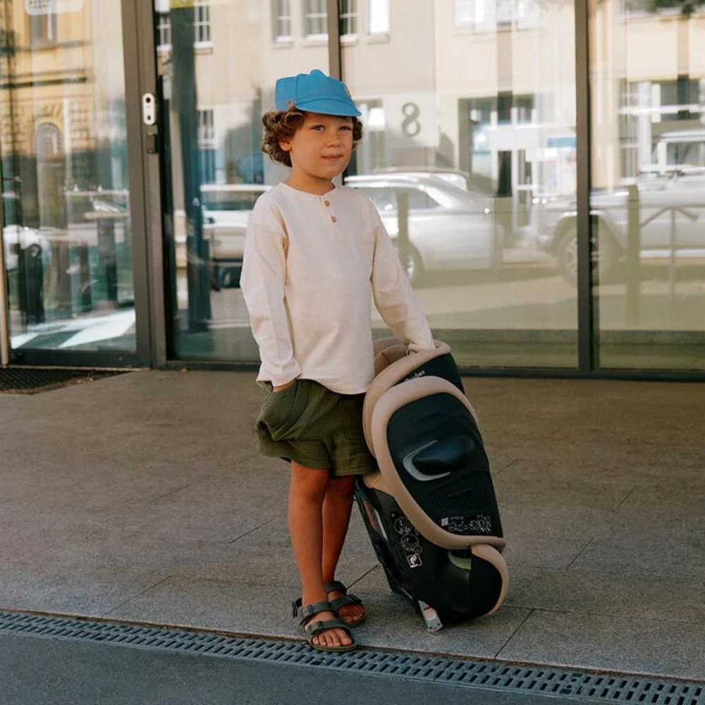 Automobilinė kėdutė Cybex SOLUTION G2 i-Fix Plus, 100-150cm, Stone Grey-Automobilinės kėdutės, 15-36 kg-e-vaikas