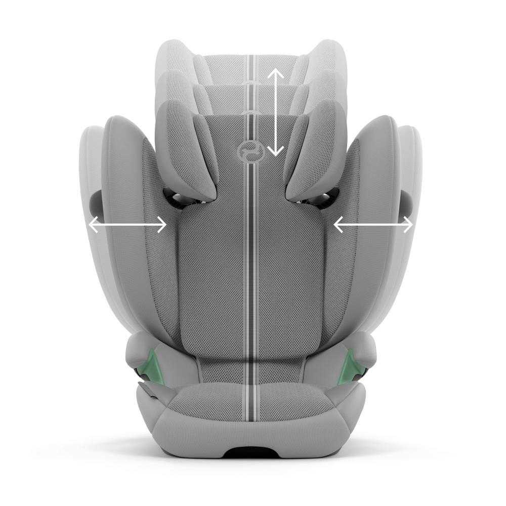 Automobilinė kėdutė Cybex SOLUTION G2 i-Fix Plus, 100-150cm, Stone Grey-Automobilinės kėdutės, 15-36 kg-e-vaikas